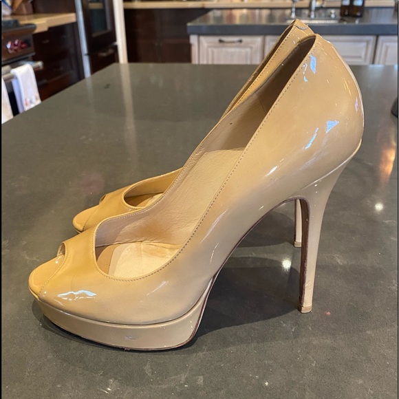 Jimmy Choo Patent Leather Platform Heels - Picture 7 of 13